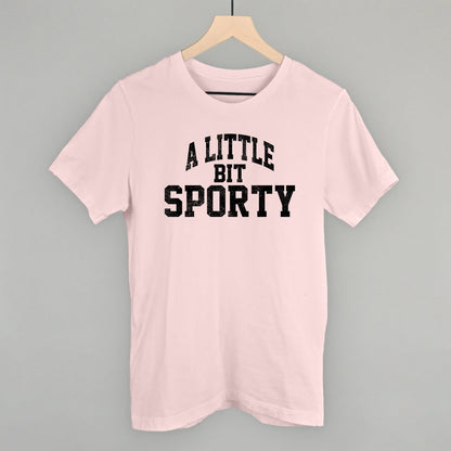 A Little Bit Sporty graphic tee in Soft Pink