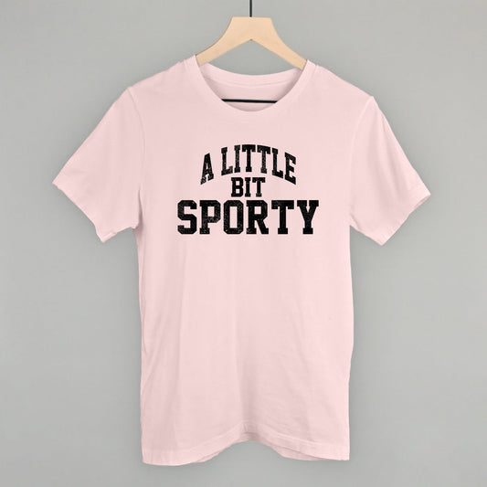 A Little Bit Sporty graphic tee in Soft Pink
