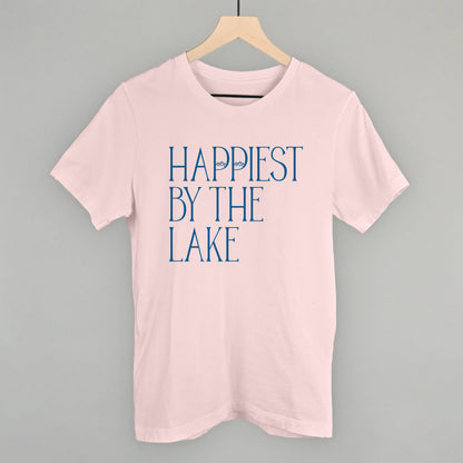Happiest By The Lake graphic tee in Soft Pink