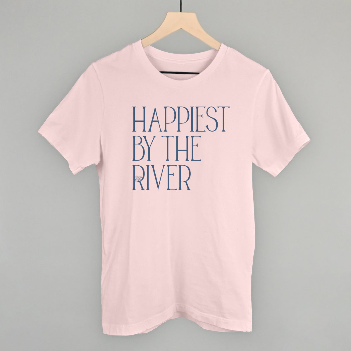 Happiest By The River Funny T-Shirt in Soft Pink – Ivy + Cloth