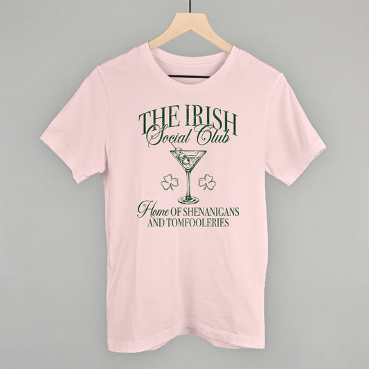 The Irish Social Club St. Patrick's Day graphic tee in Soft Pink