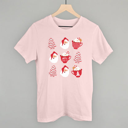 Christmas Tree Cake Santa Funny T-Shirt in Soft Pink – Ivy + Cloth