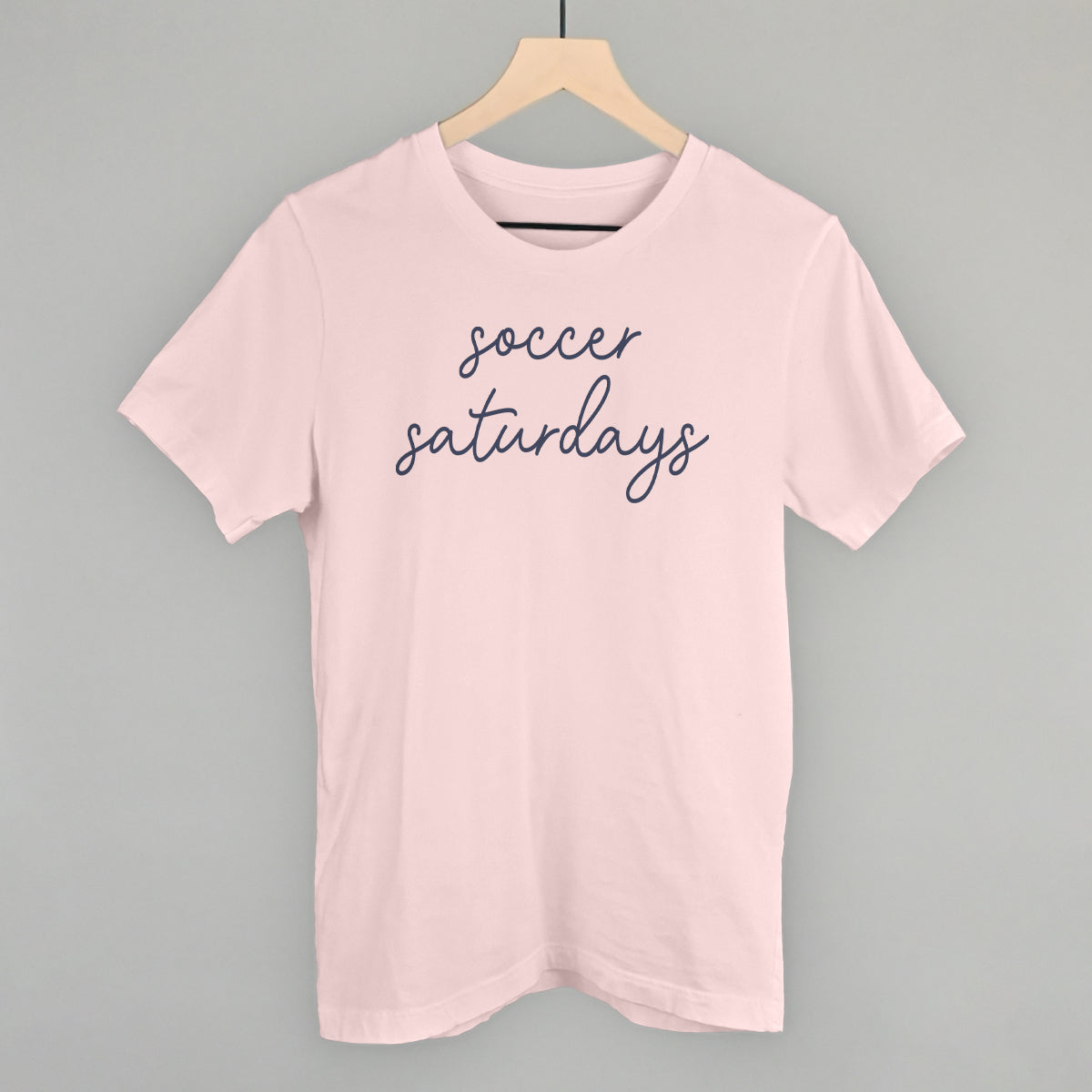 Soccer Saturdays Funny T-Shirt in Soft Pink – Ivy + Cloth
