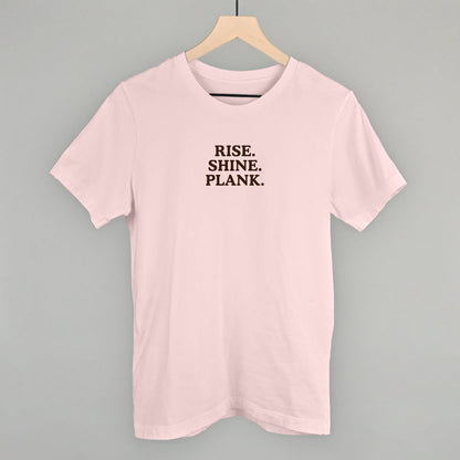 Rise Shine Plank Funny T-Shirt in Soft Pink – Ivy + Cloth