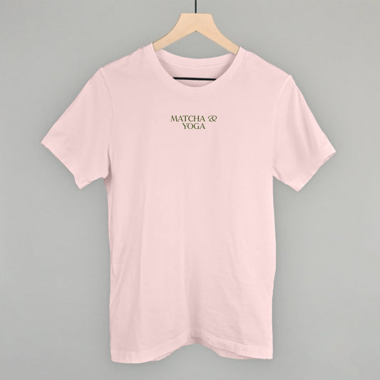 Matcha & Yoga Funny T-Shirt in Soft Pink – Ivy + Cloth