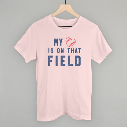 My Heart Is On That Field Funny T-Shirt in Soft Pink – Ivy + Cloth