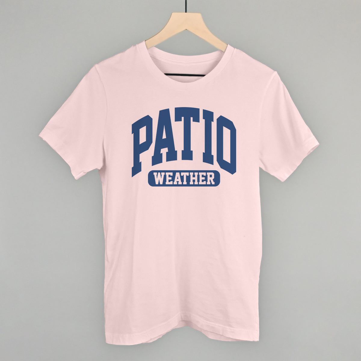 Patio Weather graphic tee in Soft Pink