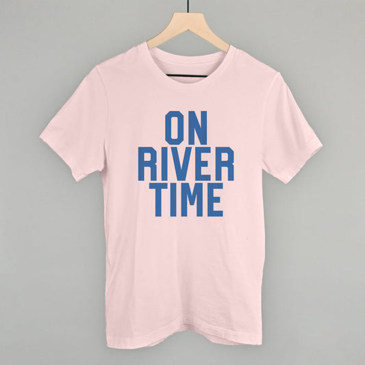 On River Time graphic tee in Soft Pink