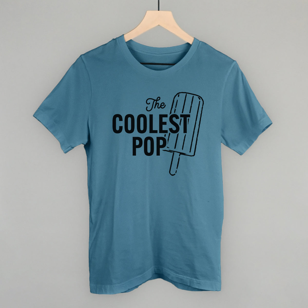 The Coolest Pop (Bold) Funny T-Shirt in Steel Blue – Ivy + Cloth
