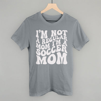 Not a Regular Mom Soccer Funny T-Shirt in Storm – Ivy + Cloth