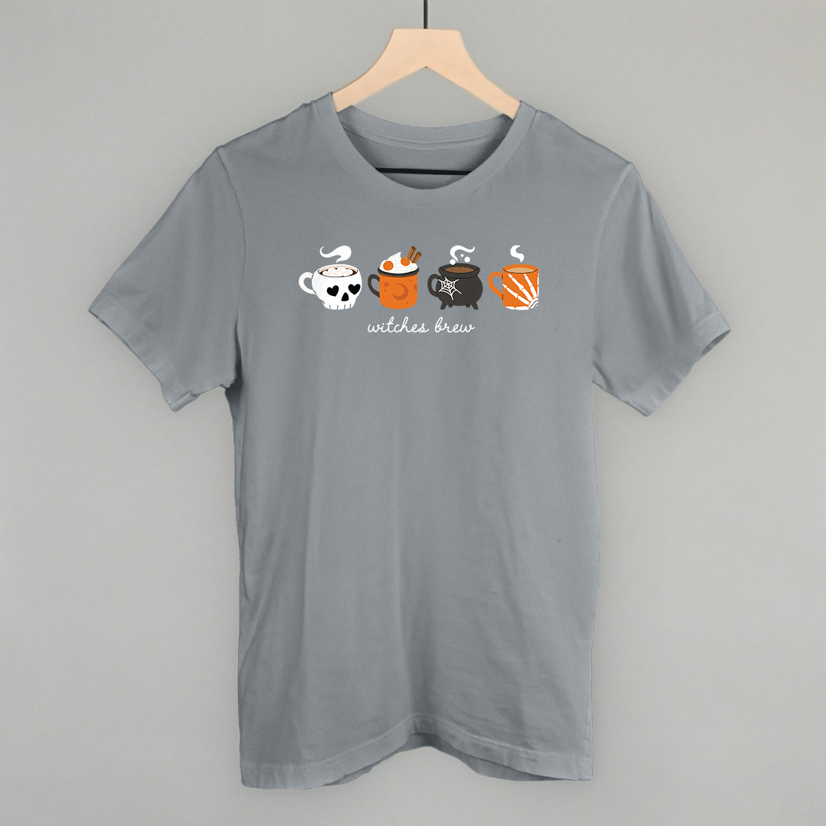 Witches Brew Halloween Coffee graphic tee in Storm