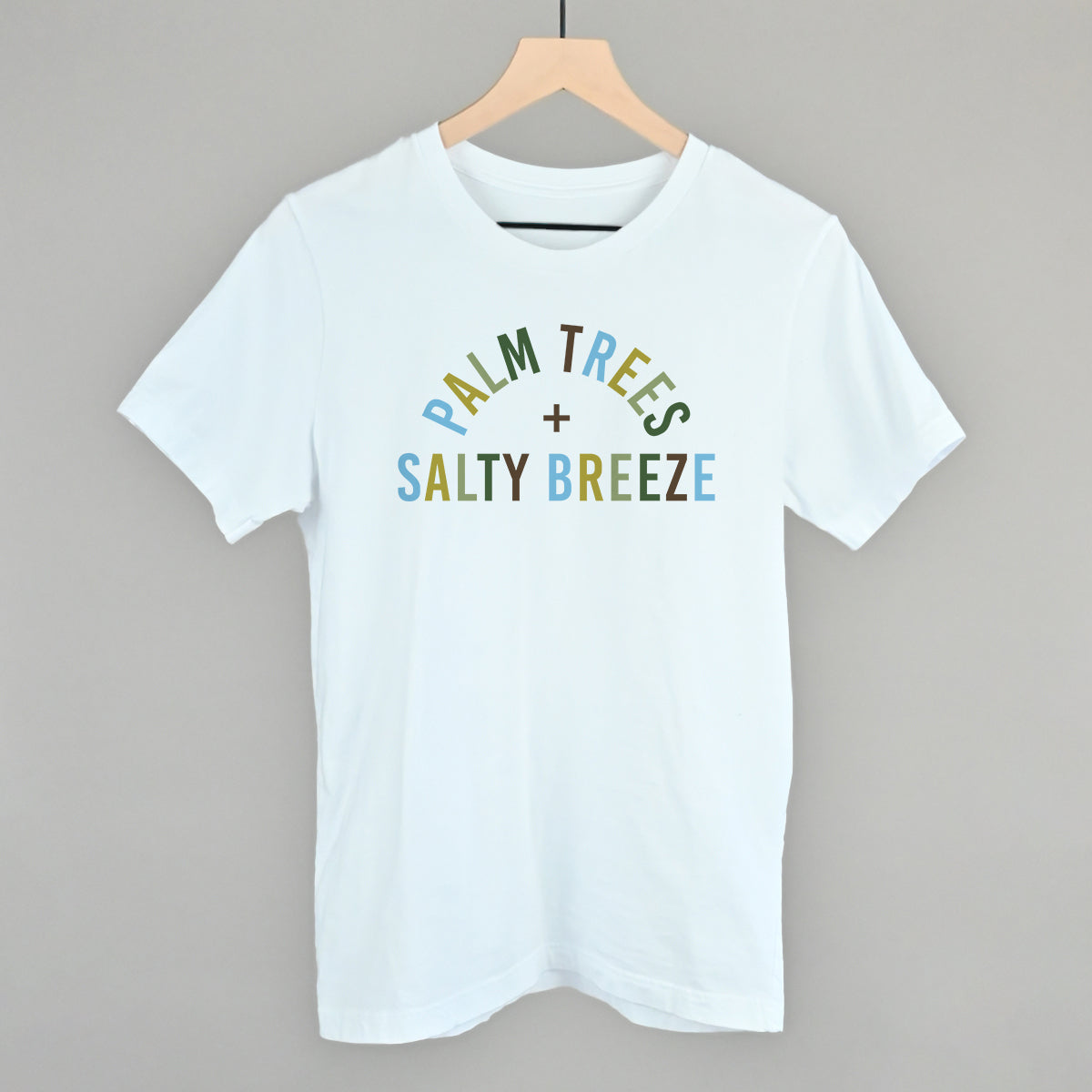 Palm Trees And Salty Breeze Funny T-Shirt in White – Ivy + Cloth