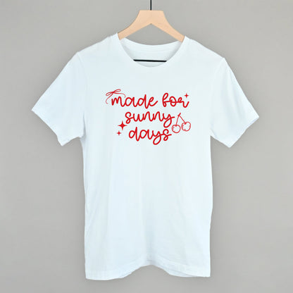 Made For Sunny Days Summer graphic tee in White