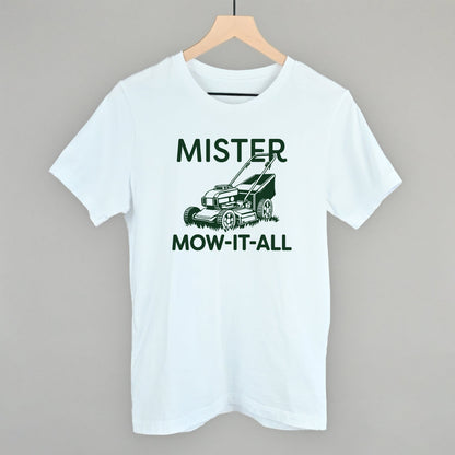 Mister Mow It All graphic tee in White