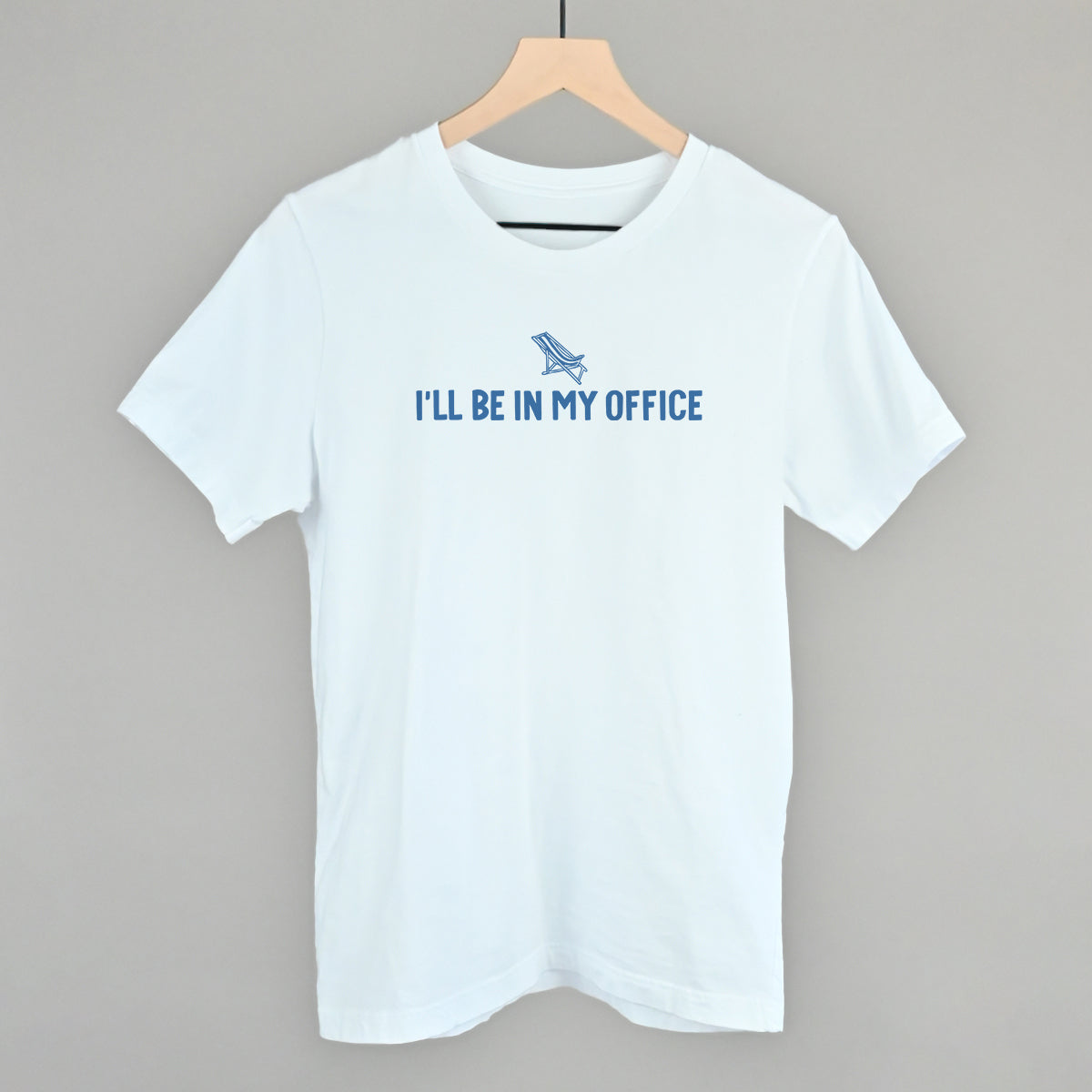 I'll Be In My Office Beach graphic tee in White