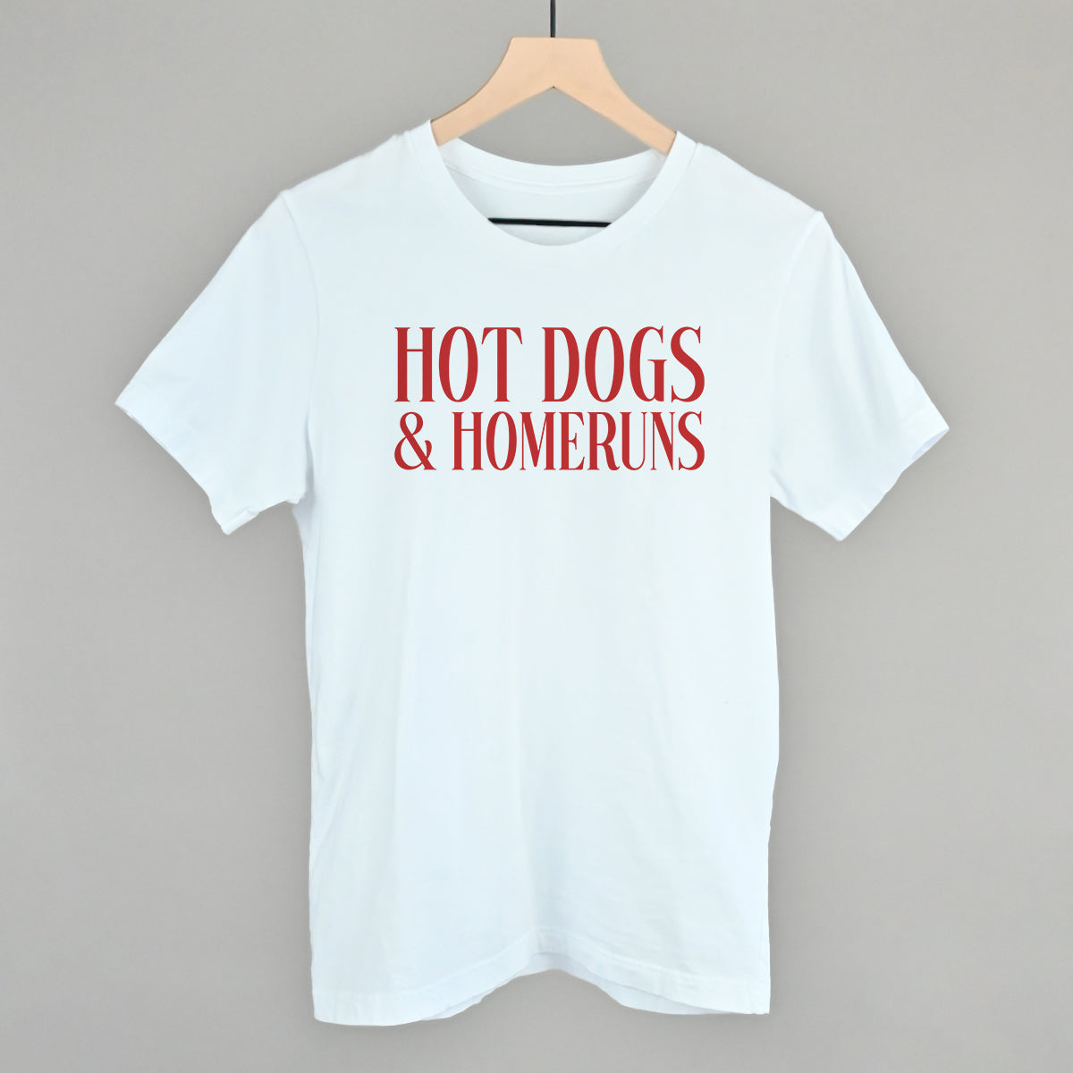 Hot Dogs & Homeruns Baseball graphic tee in White