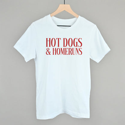 Hot Dogs & Homeruns Baseball graphic tee in White
