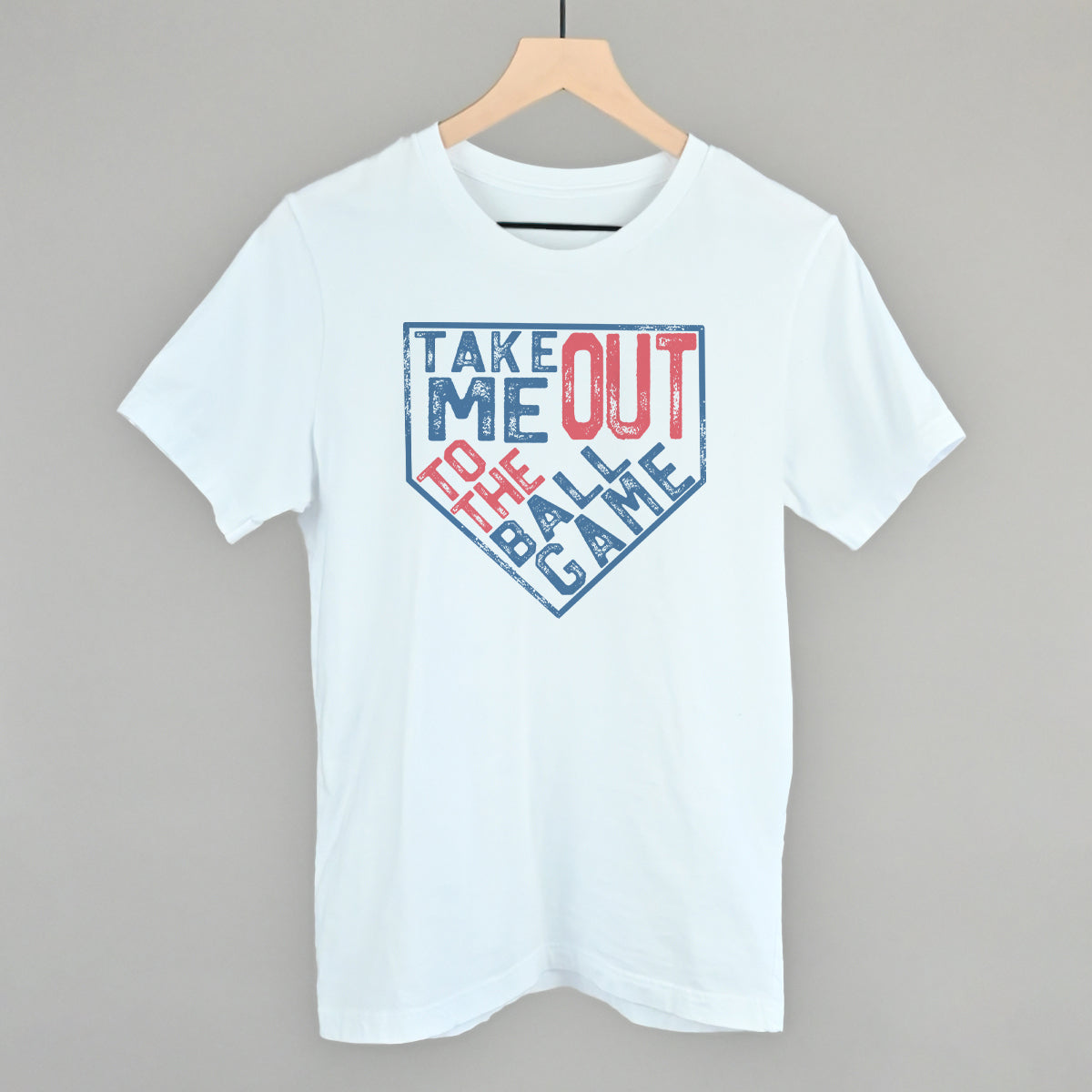 Take Me Out To The Ball Game (Plate) Funny T-Shirt in White – Ivy + Cloth