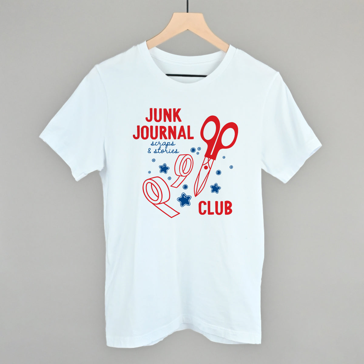 Junk Journal Club Funny T-Shirt in White – Ivy + Cloth