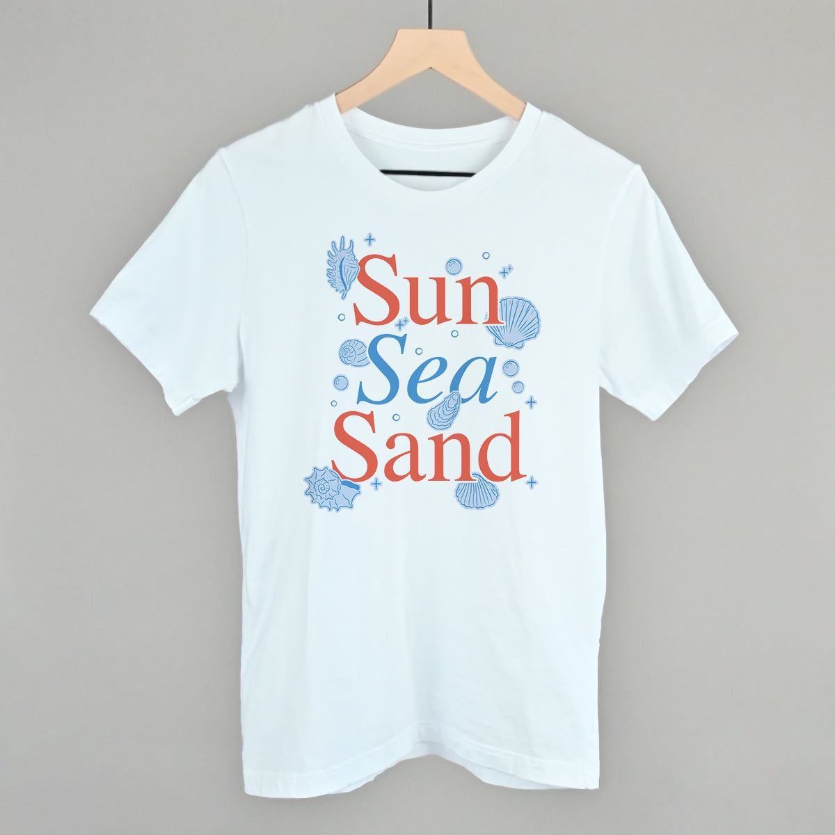 Sun Sea Sand Beach graphic tee in White