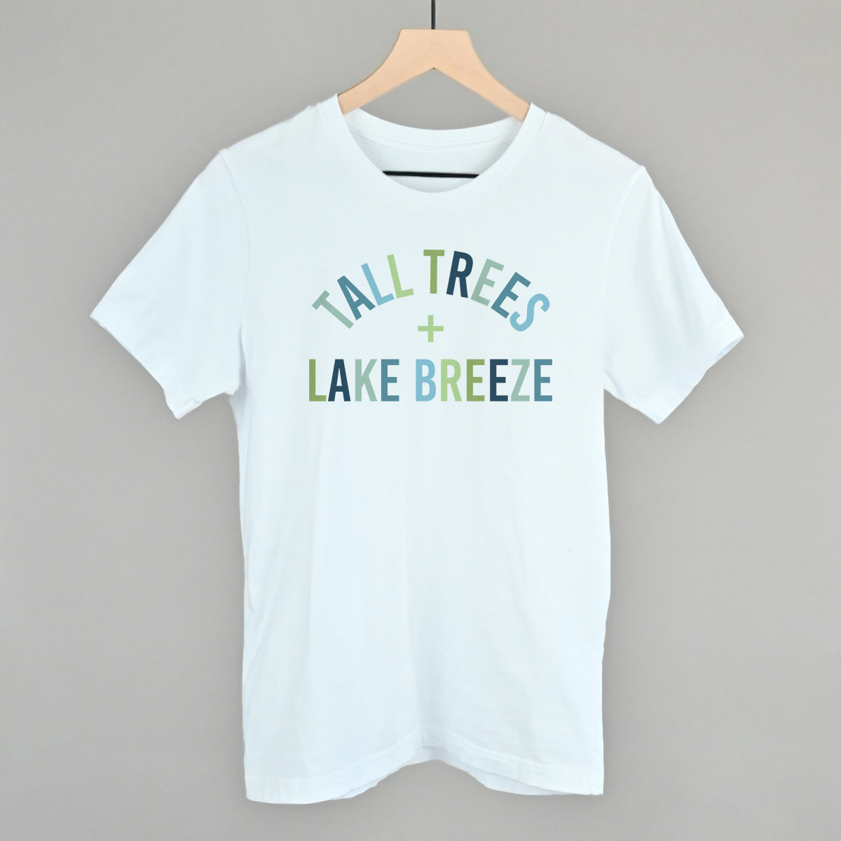 Tall Trees + Lake Breeze graphic tee in White