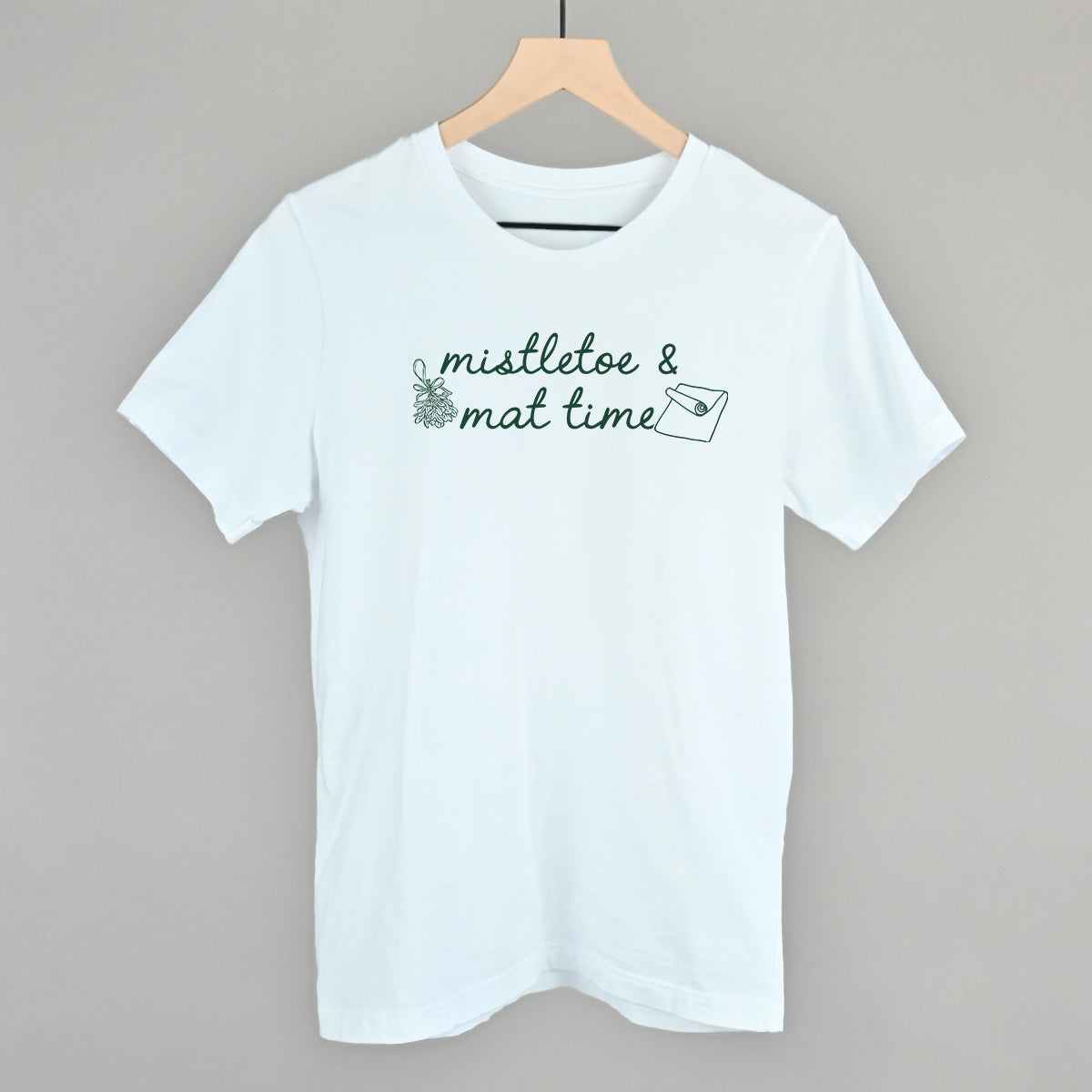 Mistletoe & Mat Time Funny T-Shirt in White – Ivy + Cloth