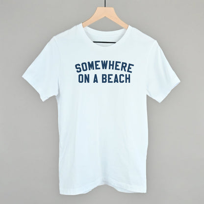 Somewhere On A Beach graphic tee in White