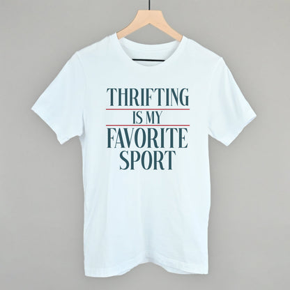 Thrifting Is My Favorite Sport graphic tee in White