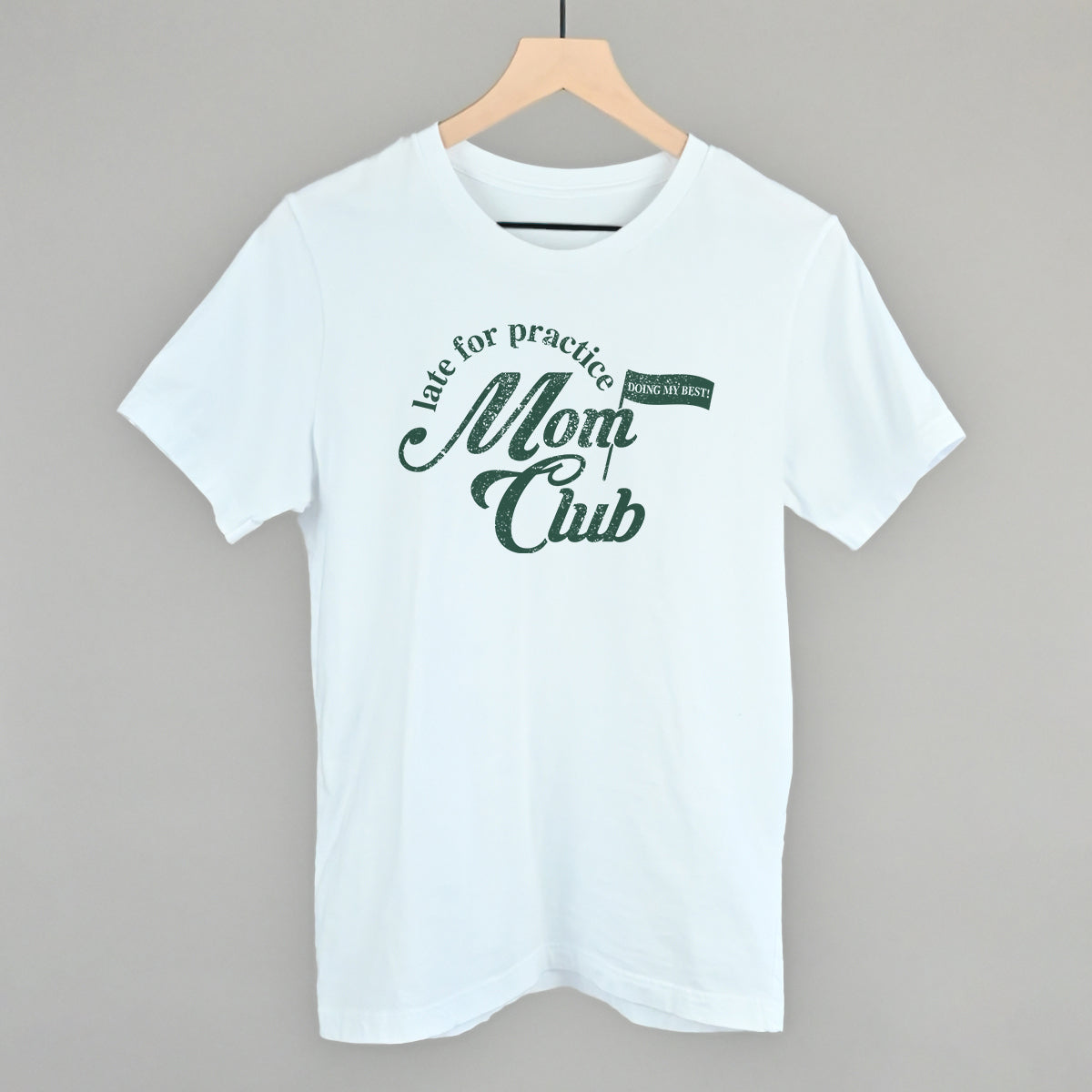 Late For Practice Mom Club Funny T-Shirt in White – Ivy + Cloth