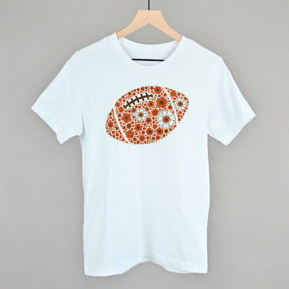 Floral Football Orange Funny T-Shirt in White – Ivy + Cloth