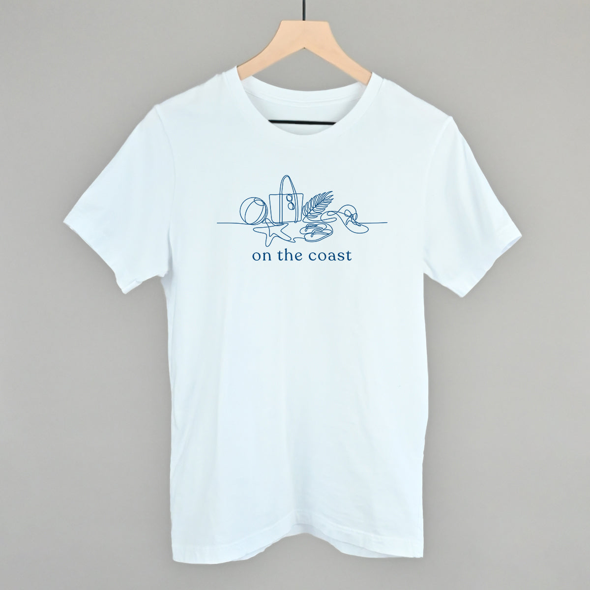 On The Coast Continuous Doodle Funny T-Shirt in White – Ivy + Cloth