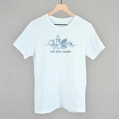 On The Coast Continuous Doodle Funny T-Shirt in White – Ivy + Cloth