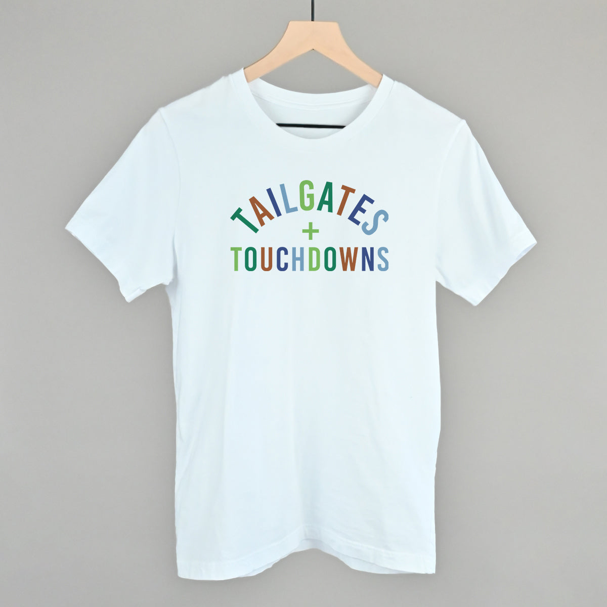 Tailgates and Touchdowns Football graphic tee in White