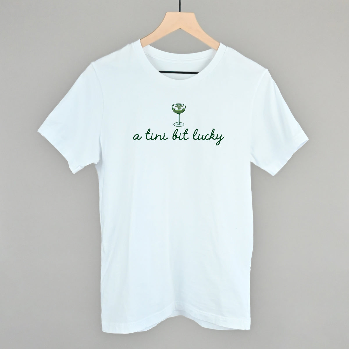 A Tini Bit Lucky Funny T-Shirt in White – Ivy + Cloth