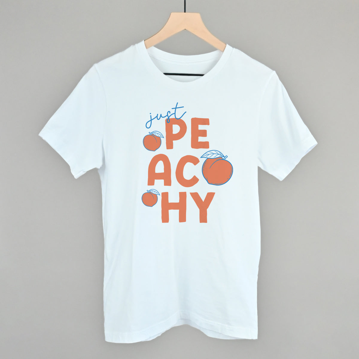Just Peachy Summer graphic tee in White