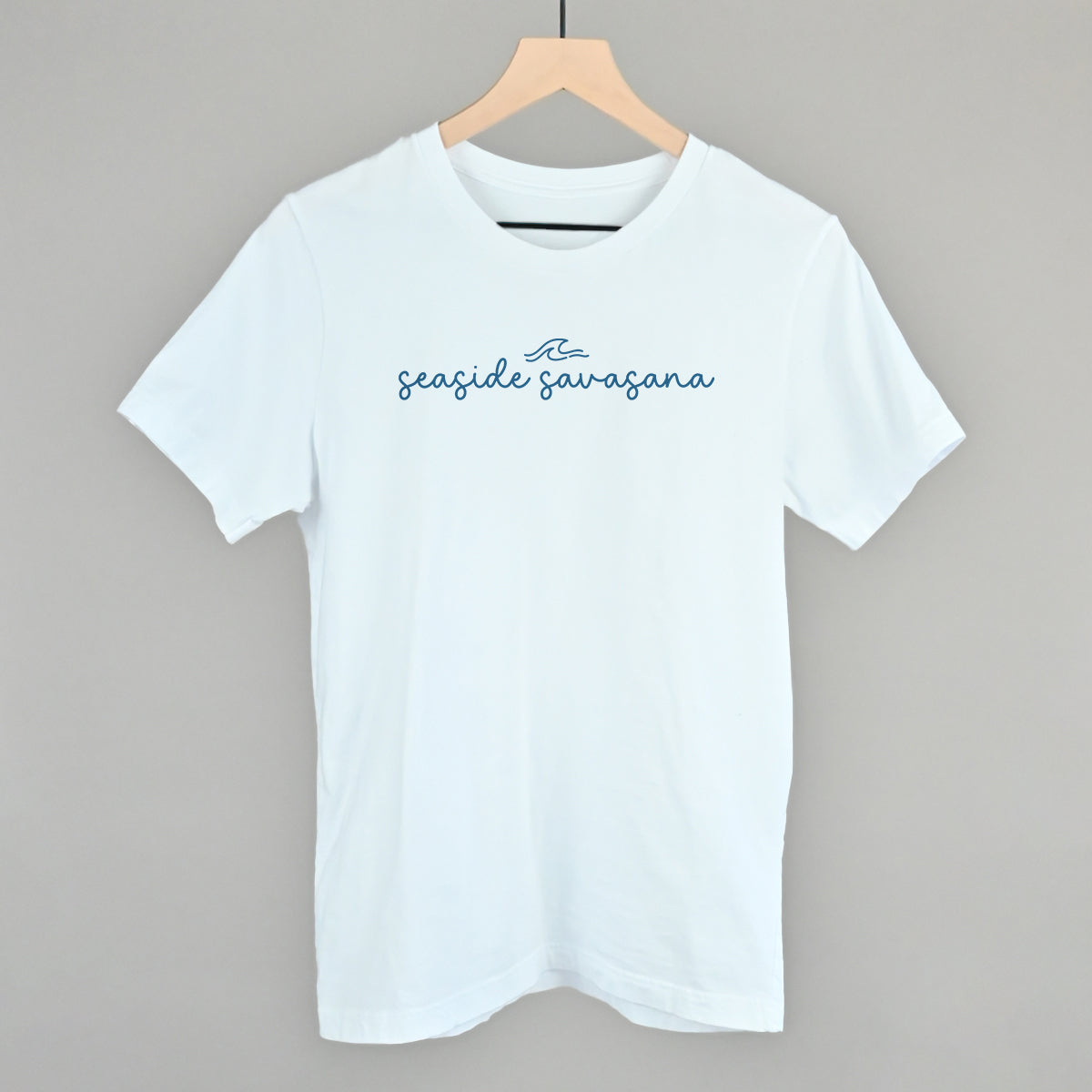 Seaside Savasana Funny T-Shirt in White – Ivy + Cloth