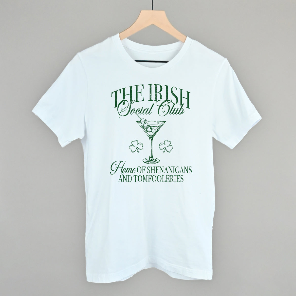The Irish Social Club St. Patrick's Day graphic tee in White
