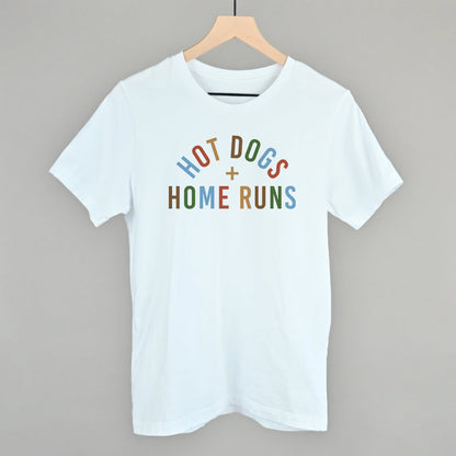 Hot Dogs and Home Runs Baseball graphic tee in White