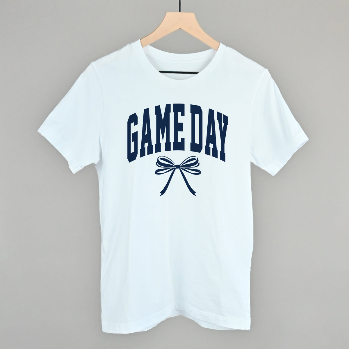 Game Day Arch And Bow Funny T-Shirt in White – Ivy + Cloth