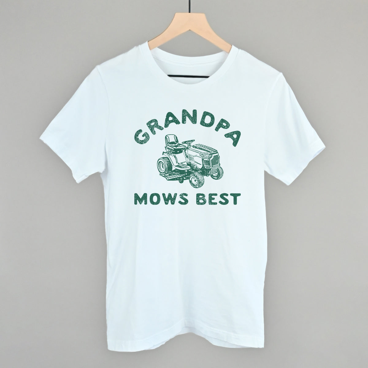 Grandpa Mows Best graphic tee in White