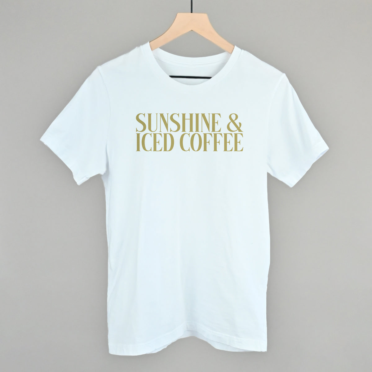 Sunshine & Iced Coffee graphic tee in White