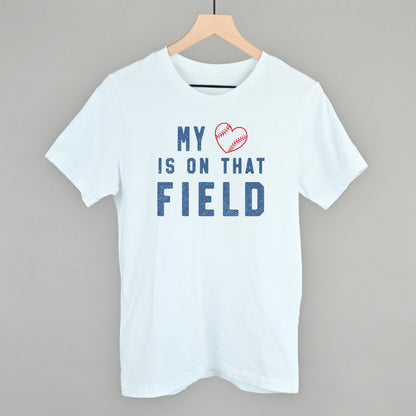 My Heart Is On That Field Funny T-Shirt in White – Ivy + Cloth