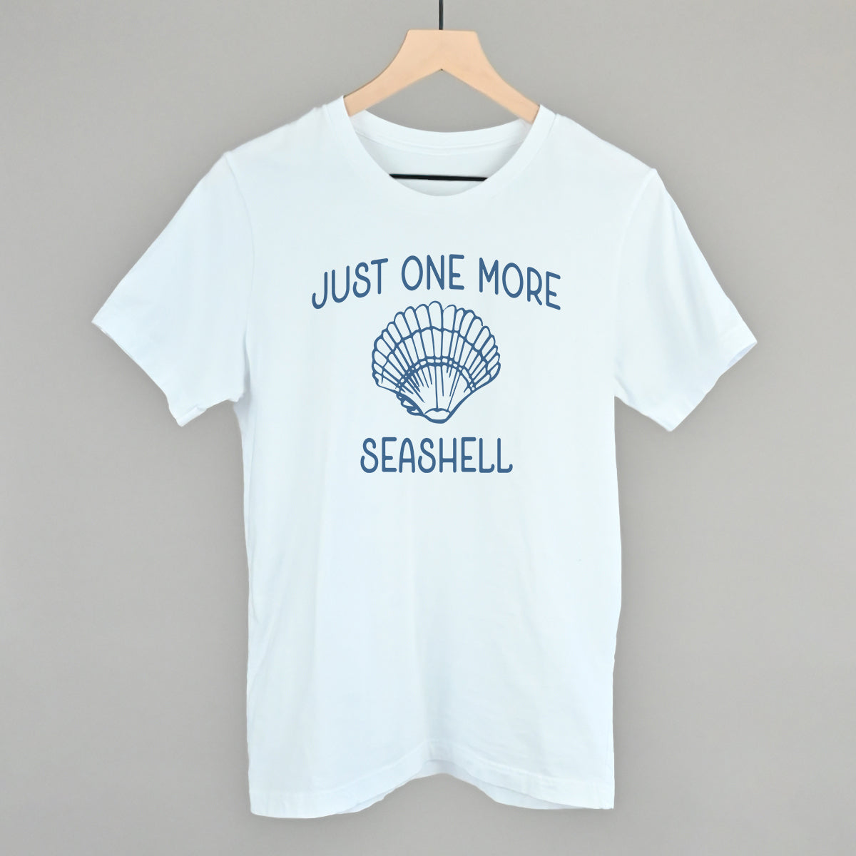 Just One More Seashell Beach graphic tee in White