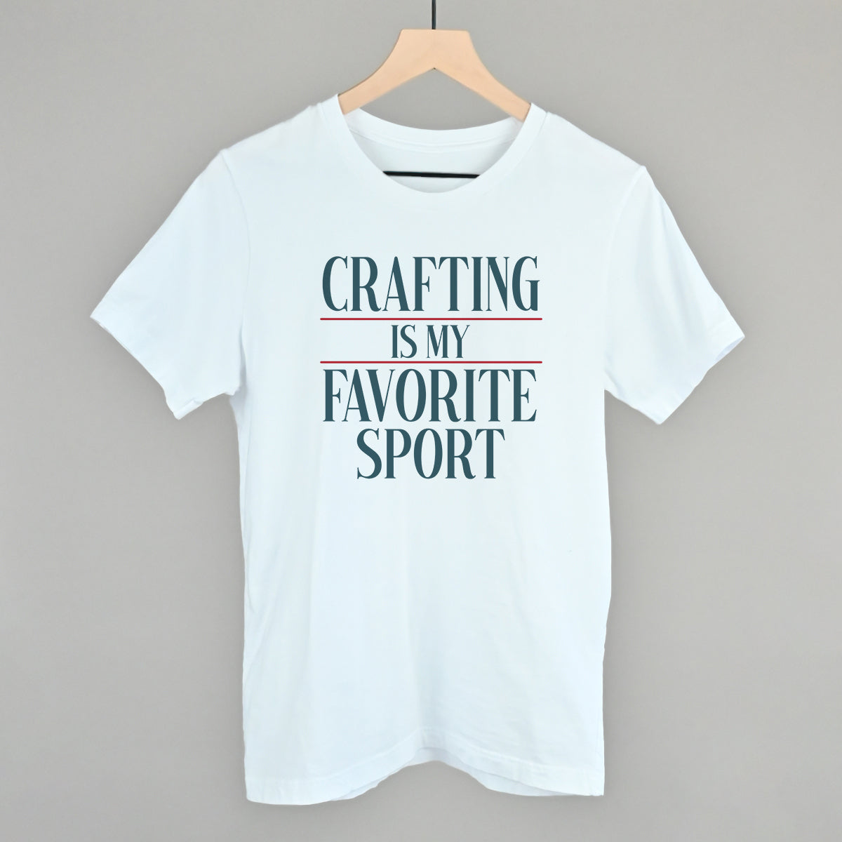 Crafting Is My Favorite Sport graphic tee in White