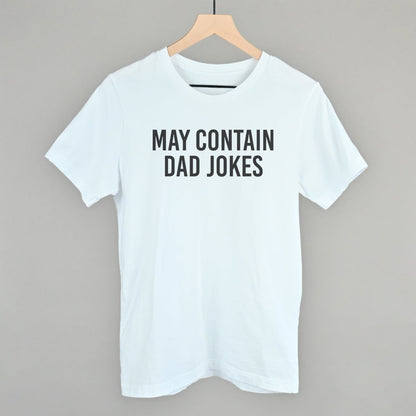 May Contain Dad Jokes graphic tee in White