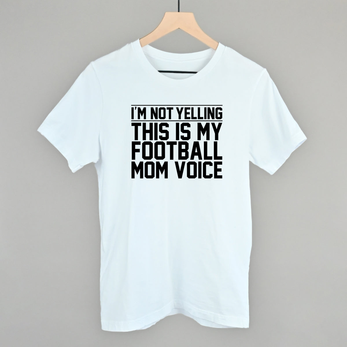 Football Mom Voice graphic tee in White