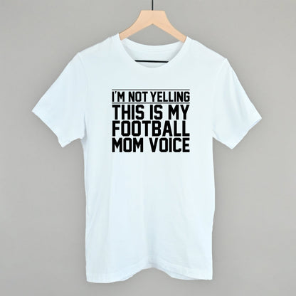 Football Mom Voice graphic tee in White