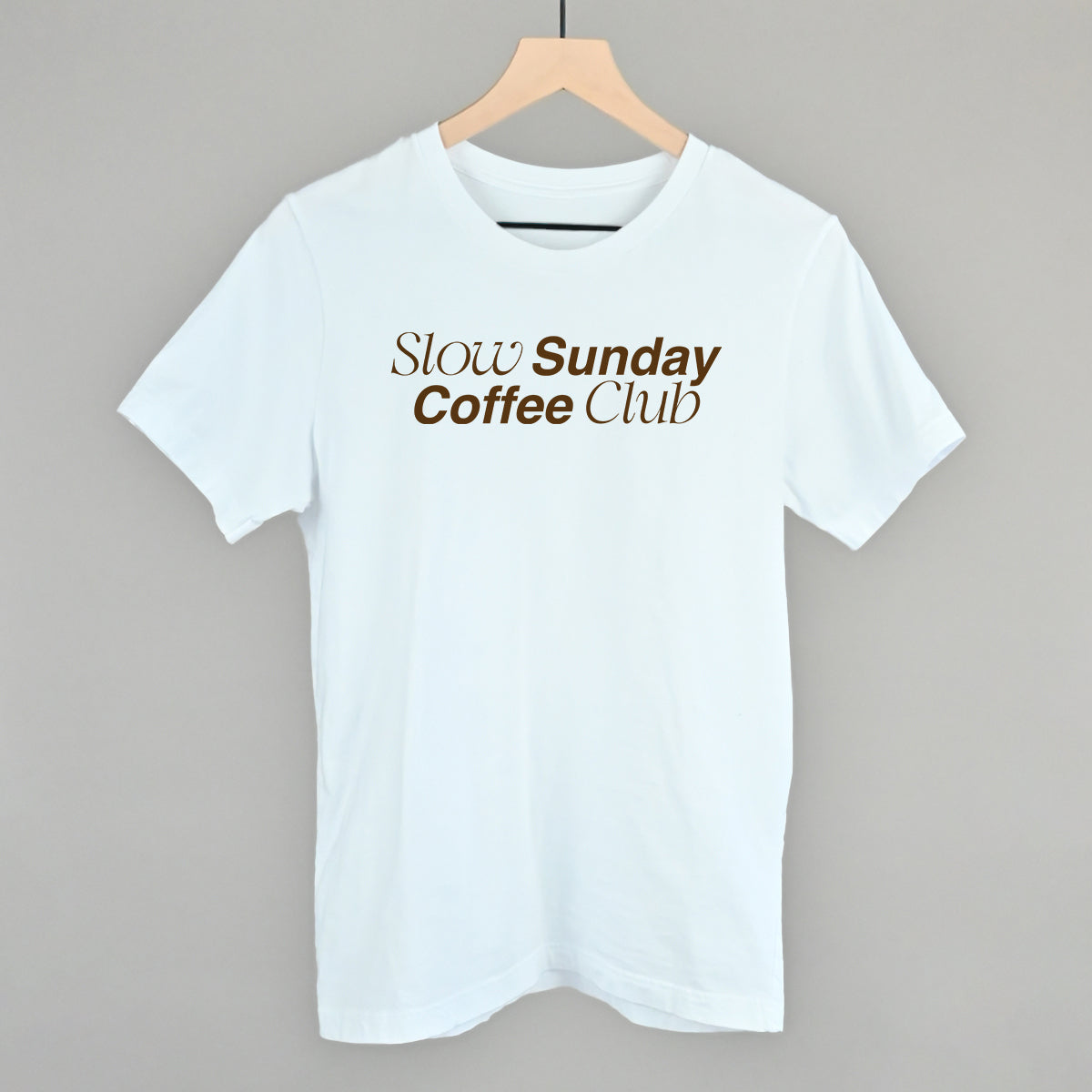 Slow Sundays Coffee Club Funny T-Shirt in White – Ivy + Cloth