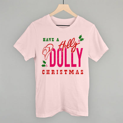 Holly Dolly Christmas Funny T-Shirt in Soft Pink – Ivy + Cloth