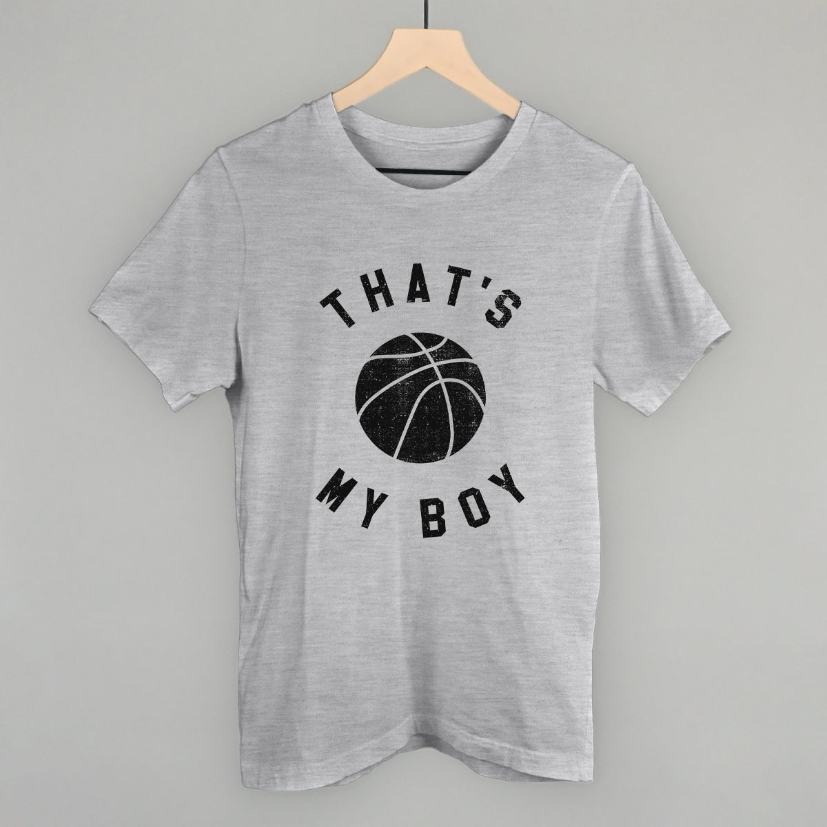 That's My Boy Basketball Funny T-Shirt in Athletic Heather – Ivy + Cloth